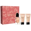 „Armani Si Intense“ komplektas su kvepalais (eau de parfum), 50 ml, kūno losjonu (50 ml), dušo žele (50 ml).