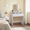 Songmics Glamour Toaletka su lustrem balta do makijażu 80 cm GLAMOUR