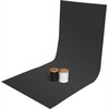 GlareOne PVC fonas 60x130 cm - juodas, veidrodinis