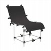 GlareOne PVC fonas 60x130 cm - juodas, veidrodinis