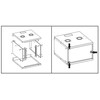 Intellinet 714143 lentyna 6U Sieninis stovas Juoda