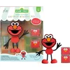 Glo Pals Glo Pals, Elmo vonios figūrėlė – rinkinys su dviem sensoriniais kubeliais, švytinčiais vandenyje