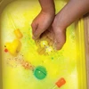 Glo Pals Glo Pals, Sensoriniai kubeliai, kurie šviečia vandenyje - Big Bird, 4 vnt.