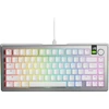 Glorious GMMK 3 Pro 75 % Custom žaidimų klaviatūra – Pre-Built, ANSI US išdėstymas, Fox Switches, sidabro spalvos