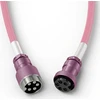 Klaviatūra Glorious GMMK Coiled Cable susuktas klaviatūros laidas Pixel Rožinė, USB-C į USB-A – rožinės spalvos