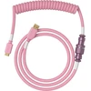 Klaviatūra Glorious GMMK Coiled Cable susuktas klaviatūros laidas Pixel Rožinė, USB-C į USB-A – rožinės spalvos