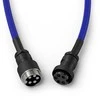 Klaviatūra Glorious GMMK Coiled Cable susuktas klaviatūros laidas Cobalt Mėlyna, USB-C į USB-A – mėlynos ir juodos spalvos
