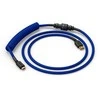 Klaviatūra Glorious GMMK Coiled Cable susuktas klaviatūros laidas Cobalt Mėlyna, USB-C į USB-A – mėlynos ir juodos spalvos