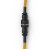 Klaviatūra Glorious GMMK Coiled Cable susuktas klaviatūros laidas Glorious Gold, USB-C į USB-A – auksinės ir juodos spalvos