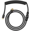 Klaviatūra Glorious GMMK Coiled Cable susuktas klaviatūros laidas Phantom Juodas, USB-C į USB-A – juodos spalvos