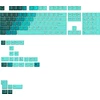 Klaviatūra Glorious GPBT Gradient Keycaps, ANSI išdėstymas (US), PBT, Dye-Sub – Rainforest