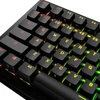 Klaviatūra Glorious GPBT su pašvietimu Keycaps, ANSI išdėstymas US, PBT, Dye-Sub – juodos spalvos