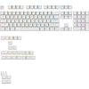 Klaviatūra Glorious GPBT su pašvietimu Keycaps, ANSI išdėstymas US, PBT, Dye-Sub – baltos spalvos
