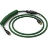 Glorious Coiled Cable susuktas klaviatūros laidas Forest Žalias, USB-C į USB-A – 1,37m, žalios spalvos