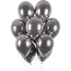 GMR Latekso balionai blizgus grafitas - 33 cm - 50 vnt universalus