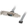 Lanberg śledź 1x DB9(COM) 40cm low profile