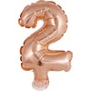 GoDan Balon foliowy Cyfra2 róż-auksinė BC-5RZ2 13341
