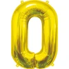 GoDan BALON foliowy Cyfra 0 auksinė 85 cm