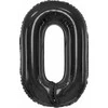 GoDan B&amp;C folijos balionas numeris 0, matinė juoda, 85 cm