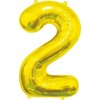 GoDan BALON foliowy Cyfra 2 auksinė 85 cm