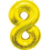 GoDan BALON foliowy Cyfra 8 auksinė 85 cm