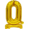 GoDan Balon foliowy B&C Cyfra stojaca "0" auksinė 38cm