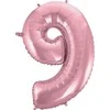 GoDan BALON foliowy sidabrinė CYFRA 0-9 na HEL 85 cm