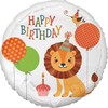 GoDan PartyDeco Folinis balionas Liūtukas, Happy birthday, 36cm
