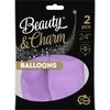 GoDan Beauty&amp;Charm makaronų balionai levandų 61cm 2 vnt
