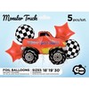GoDan Foil balionai Monster Truck rinkinys 5 vnt
