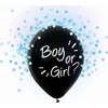 GoDan Berniukas arba mergina Gimtadienis Balloons su Mėlyna Konfeti - 30 cm - 4 vnt universalus