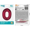 GoDan Foil balionas numeris 0 raudonas Smart 92cm