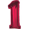 GoDan folijos balionas Nr. 1 Raudona Smart 92cm