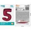 GoDan folijos balionas Nr. 5 Raudona Smart 92cm