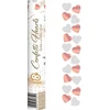Pop konfeti 30x5 širdelės rožinė/auksinė/balta Valentino diena GODAN KP-SRZB