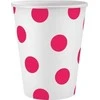 GoDan Popieriniai puodeliai su magenta taškeliais, 6vnt., 250ml