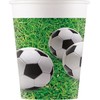 GoDan Popierius puodeliai Futbolas Šalis, 200ml 8vnt