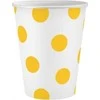 GoDan Popieriniai puodeliai su geltonais taškeliais, 6vnt., 250ml