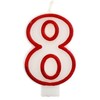Gimtadienio žvakė numeris 8 GODAN
