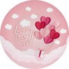 GoDan Talerzyki papierowe Love 18cm 6szt