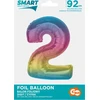 GoDan Number 2 folijos balionas, vaivorykštė Smart, 92 cm