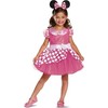 GoDan Minnie Rožinė Deluxe kostiumas, dydis XS, 3-4 metai