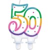 GoDan skaičių žvakė „50“ su taškeliais (8 cm)