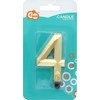GoDan Žvakės numeris 4 Deimantas 7.6cm