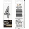 GoDan Žvakių rinktuvas 4 juodi blizgučiai 11x3,5 cm