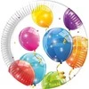 GoDan Talerze papierowe su kolorowymi balonami 23cm