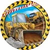 GoDan Talerzyki papierowe Construction 23cm 8szt