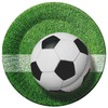 Popierinė lėkštė 18 cm Futbolas, pakuotėje 6 vnt., Party GODAN PW-TPN7