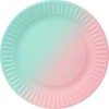 GoDan Popierinės lėkštutės ombre 18 cm 6 vnt.