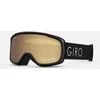 Gogle žieminiai GIRO MOXIE Juodas CORE LIGHT (szyba AMBER GOLD 19-42% S2 + Geltonas 77% S1) (NEW 2023/2024)